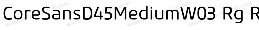CoreSansD45MediumW03 Rg Regular字体转换